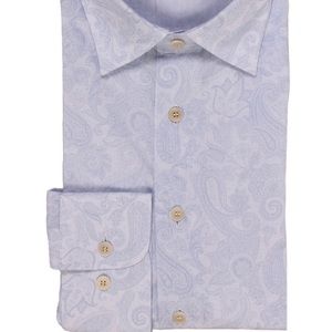 Etro Lavender Paisley Button Down Shirt